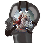 Wrestling headgear Jacob Wrestled God sticker