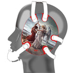 Wrestling headgear Jacob Wrestled God sticker