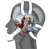 Wrestling headgear Jacob Wrestled God sticker