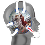Wrestling headgear Jacob Wrestled God sticker