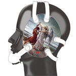 Wrestling headgear Jacob Wrestled God sticker