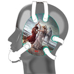 Wrestling headgear Jacob Wrestled God sticker