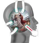 Wrestling headgear Jacob Wrestled God sticker