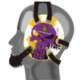 Wrestling Headgear with Do not Tread On Me Stickers Purple