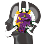 Wrestling Headgear with Do not Tread On Me Stickers Purple