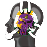 Wrestling Headgear with Do not Tread On Me Stickers Purple
