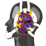 Wrestling Headgear with Do not Tread On Me Stickers Purple