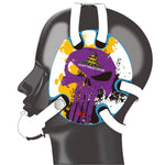 Wrestling Headgear with Do not Tread On Me Stickers Purple