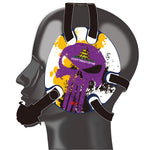 Wrestling Headgear with Do not Tread On Me Stickers Purple