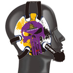 Wrestling Headgear with Do not Tread On Me Stickers Purple