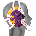 Wrestling Headgear with Do not Tread On Me Stickers Purple