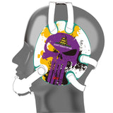 Wrestling Headgear with Do not Tread On Me Stickers Purple