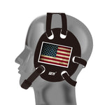 Wrestling earguard with American Old  Flag Stickers