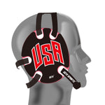 Wrestling earguard with USA Flag Stickers