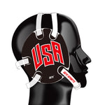 Wrestling earguard with USA Flag Stickers