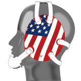 Wrestling Headgear with USA Flag Stickers