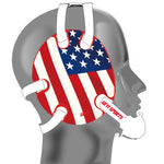 Wrestling Headgear with USA Flag Stickers