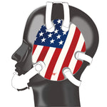Wrestling Headgear with USA Flag Stickers