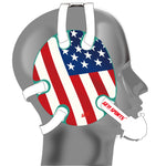 Wrestling Headgear with USA Flag Stickers