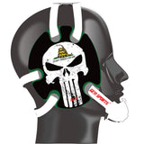 Wrestling Headgear with Do not Tread On Me Wraps White