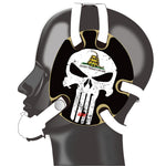 Wrestling Headgear with Do not Tread On Me Wraps White
