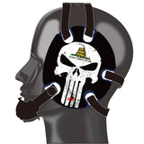 Wrestling Headgear with Do not Tread On Me Wraps White