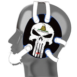 Wrestling Headgear with Do not Tread On Me Wraps White