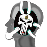 Wrestling Headgear with Do not Tread On Me Wraps White