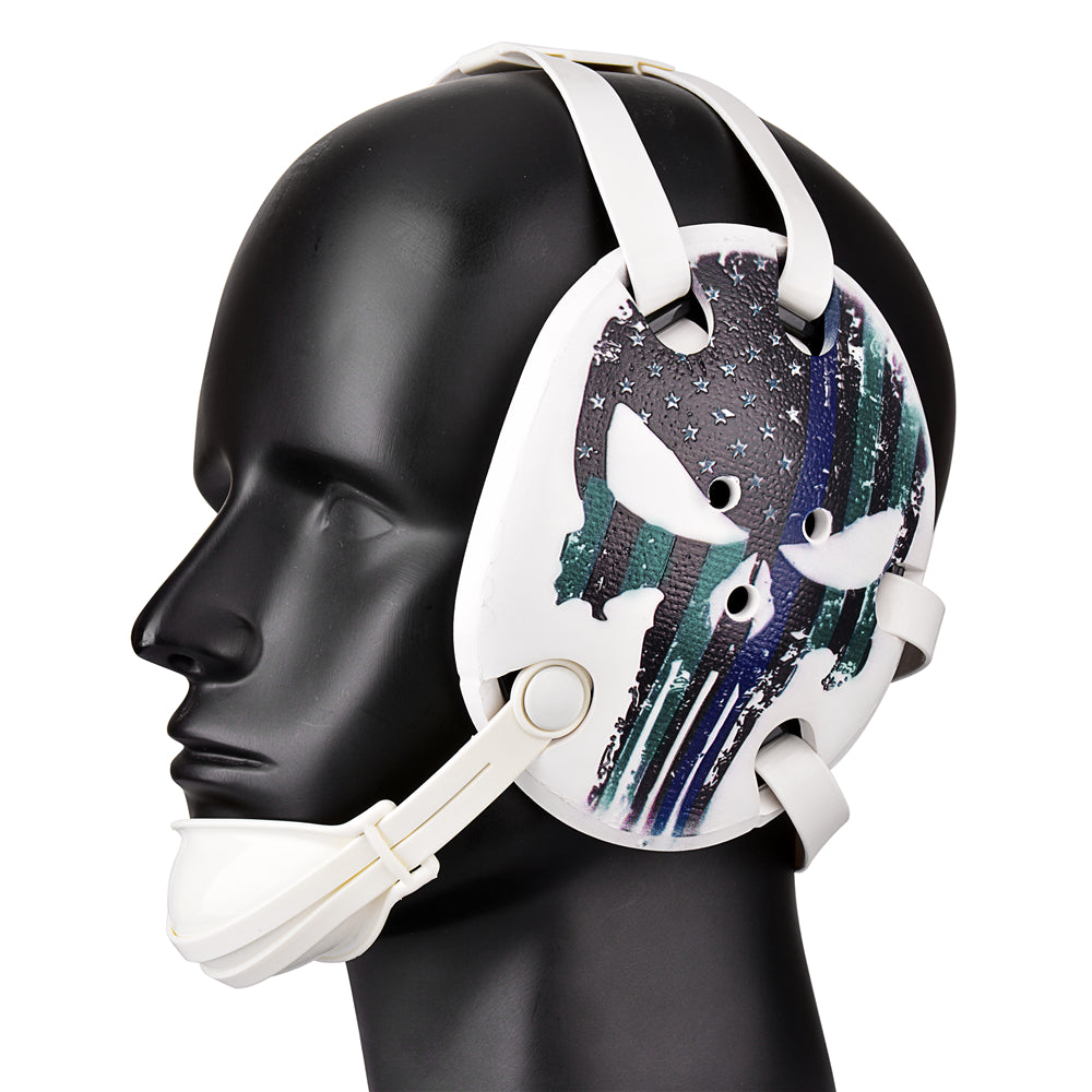 Wrestling Headgear American Flag Thin Blue Line with Digital Printing