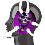 Wrestling headgear Purple Fire Skull Stickers