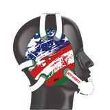 Geyi Wrestling Headgear with American Flag Decals