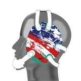 Geyi Wrestling Headgear with American Flag Decals