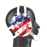 Geyi Wrestling Headgear with American Flag Decals